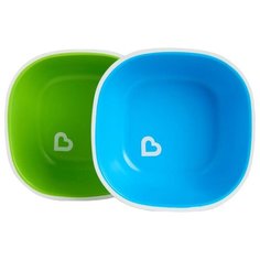 Комплект посуды Munchkin Цветные миски (12446), голубой/зеленый