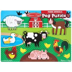 Рамка-вкладыш Melissa & Doug Ферма (9050), 8 дет.