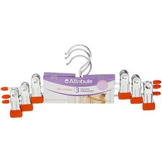 Вешалка Attribute для брюк и юбок Neo набор 3 шт. orange