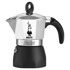 Гейзерная кофеварка Bialetti Dama Gran Gala (3 порции), серебристый/черный