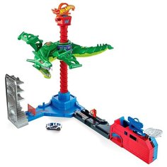 Игровой набор Mattel Hot Wheels Сити Воздушная атака дракона-робота GJL13