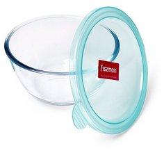 Миска Fissman 6520, 0.8 л, стекло белое