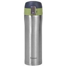 Термокружка Fissman 9816/17/18/20, 0.42 л серебристый/салатовый