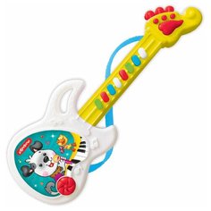 Азбукварик гитара Веселая гитара 2576A белый/желтый/красный