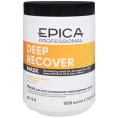 EPICA Professional Deep Recover Маска для поврежденных волос с маслом сладкого миндаля и экстрактом ламинарии, 1000 мл