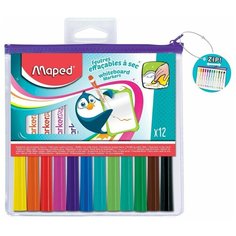 Maped Набор маркеров для доски MarkerPeps, 12 шт. (741817)