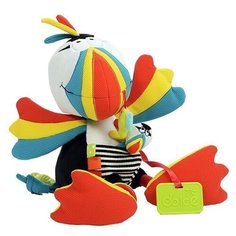 Развивающая игрушка Dolce Попугайчик, бело-красно-голубой