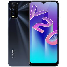 Смартфон vivo Y20 4/64GB, Черный агат