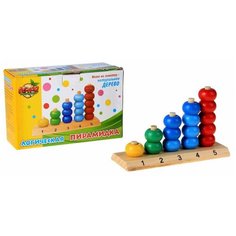 Пирамидка Лесная мастерская Учим цифры и цвета