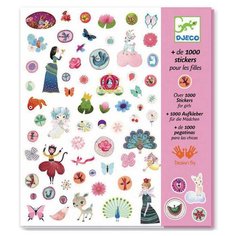 DJECO Набор наклеек для девочек, 1000 шт. (08951)