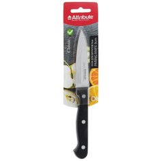 Нож для овощей Attribute Classic, лезвие 9 см, черный