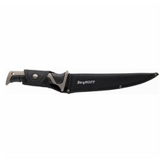 Нож филейный BergHOFF клиновидный Everslice, лезвие 23 см, черный/коричневый