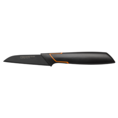 Нож для овощей FISKARS Edge, лезвие 8 см, черный/оранжевый