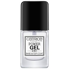 CATRICE базовое покрытие CATRICE Power Gel 2in1 Base & Top Coat 10.5 мл прозрачный