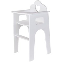 Rodent Kids Стульчик для куклы Paul, вырез сердце белый