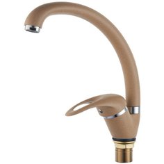 Смеситель для кухни (мойки) Ростовская Мануфактура Сантехники SL135-011F однорычажный песочный