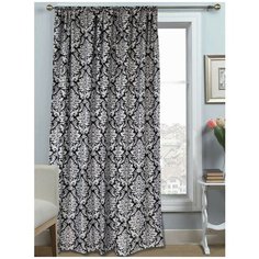 Портьеры Amore Mio RR 150 на ленте 270 см 1 шт. черный