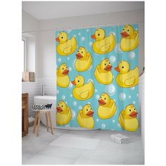 Штора для ванной JoyArty Мягкие уточки 180х200 (sc-4280)