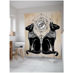 Штора для ванной JoyArty Кошки императора 180х200 (sc-19358)