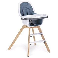 Стульчик для кормления Nuovita Gourmet 2 в 1, Blu, Legno/Синий, Деревянный