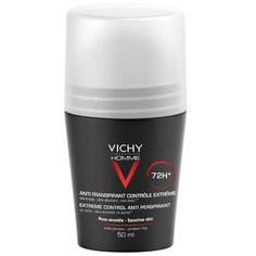 Дезодорант-антиперспирант ролик Vichy Homme против избыточного потоотделения 72 часа, 50 мл