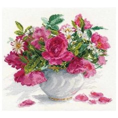 Алиса Набор для вышивания Цветущий сад. Розы и ромашки 26 х 30 см (2-25)