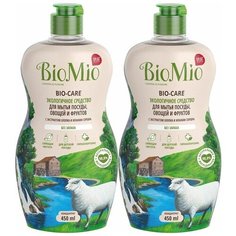 BioMio Набор средств для мытья посуды без запаха 2 шт по 450 мл