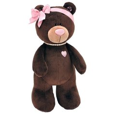 Мягкая игрушка Orange Toys Мишка Milk с розовым бантом стоящая 50 см