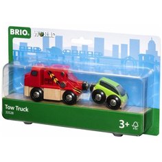 Набор машин Brio Буксир (33528), 14 см, красный/зеленый