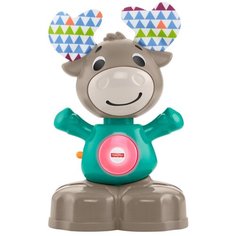 Интерактивная развивающая игрушка Fisher-Price Музыкальный лось (GJB21), серый/голубой