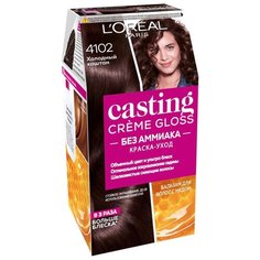 LOreal Paris Casting Creme Gloss стойкая краска-уход для волос, 4102 холодный каштан