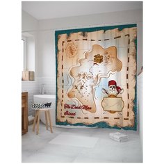 Штора для ванной JoyArty Пиратский клад 180х200 (sc-18562)