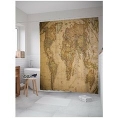Штора для ванной JoyArty Коллекционная карта 180х200 (sc-13769)