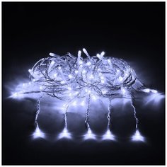 Гирлянда Vegas Занавес 55076/77/78/80 (150 х 150 см), 156 ламп, холодный белый/прозрачный провод