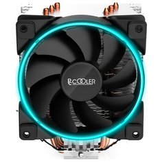 Кулер для процессора PCcooler GI-X3 серебристый/черный/синяя подсветка