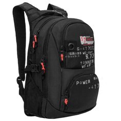 Grizzly Рюкзак (RU-802-3), черный/красный