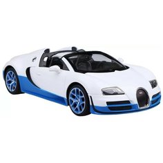 Легковой автомобиль Rastar Bugatti Grand Sport Vitesse (70400) 1:14 33 см белый/синий