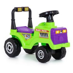 Каталка-толокар Molto трактор Митя №4 (72207) зеленый/фиолетовый/черный