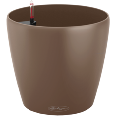 Кашпо LECHUZA CLASSICO Color 21 настольное с автополивом с субстратом в комплекте 21.5х20.5 см мускатный