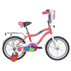 Детский велосипед Novatrack Candy 16 (2019) коралловый (требует финальной сборки)