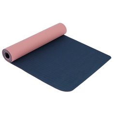 Коврик Sangh Yoga mat двухцветный, 183х61х0.6 см розовый однотонный