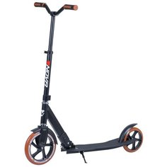 Детский городской самокат Novatrack DEFT 230 Alloy 2020, черный/коричневый