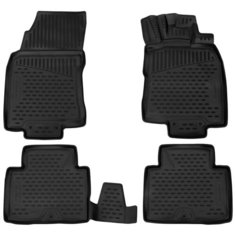 Комплект ковриков салона ELEMENT 3D02263210 для Nissan X-Trail 4 шт. черный