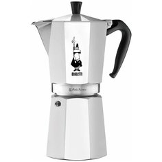 Гейзерная кофеварка Bialetti Moka Express (18 чашек), металлик