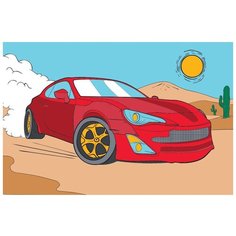 Школа талантов Картина по номерам "Ралли в пустыне" 20х30 см (4971854)