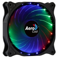 Вентилятор для корпуса AeroCool Cosmo 12 черный/прозрачный/RGB подсветка 1 шт.