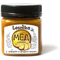Крем-мед Лесные продукты липовый с имбирем и грецким орехом 250 г