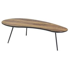 Столик журнальный SIGNAL ENVO A, ДхШ: 122 х 67 см, орех/черный СИГНАЛ