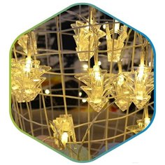 Гирлянда ETP LKS3078, 10 ламп, теплый белый/прозрачный провод