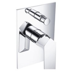 Смеситель для ванны с подключением душа Zeegres Milano 39025001 однорычажный встраиваемый серебристый